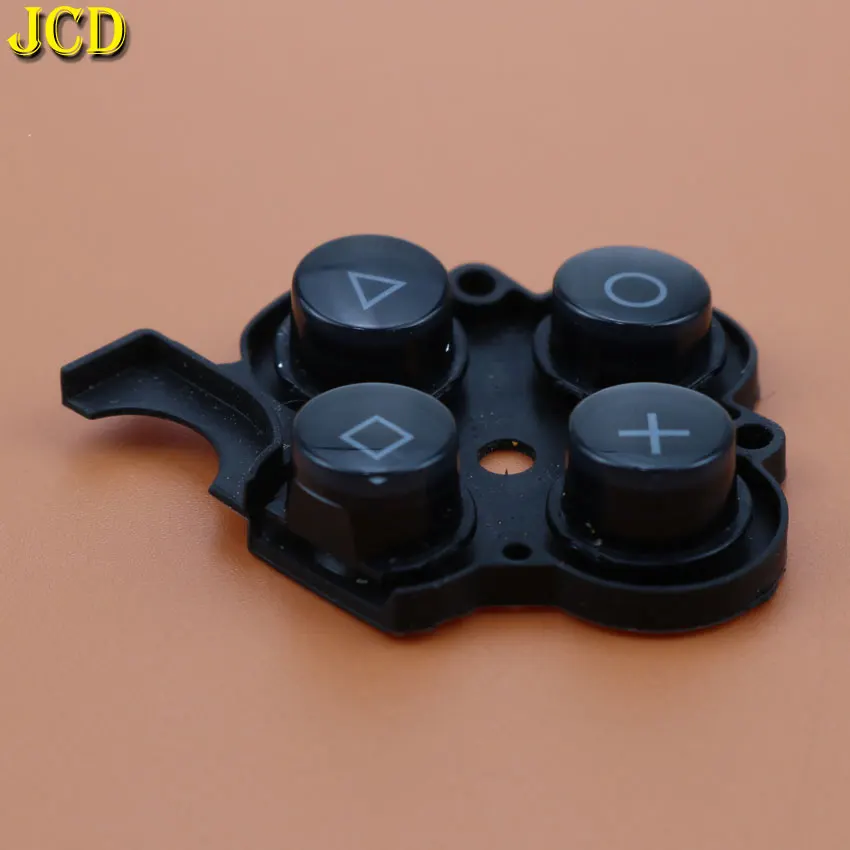 JCD 1PCS Right Rubber Button Switch Plastic Conductive Pad for PSP 3000 PSP3000 Game Console Machine Multi-Function Button