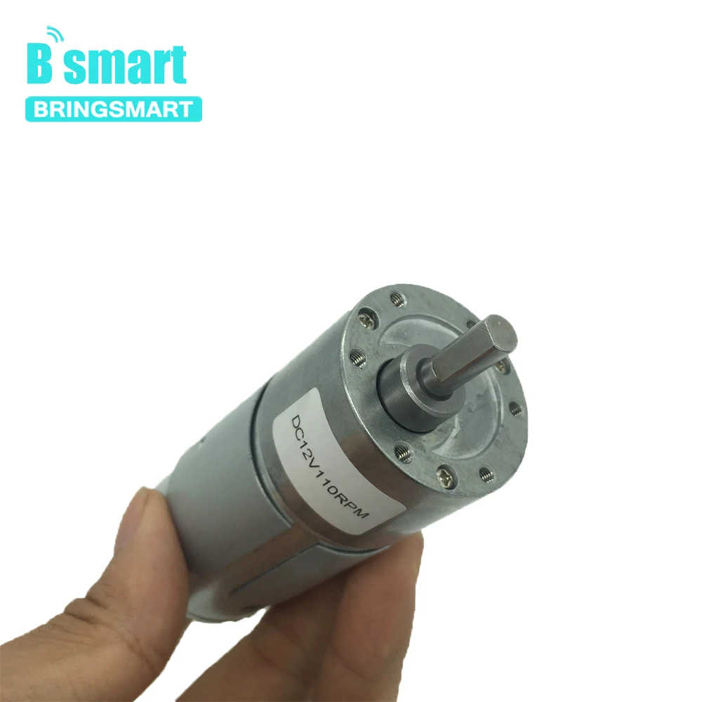 Bringsmart JGB37-550 High Torque 12V DC Motor And DC Gear Motor 6v With DC 12 Volt Reducer Motors Reversed For DIY Motor