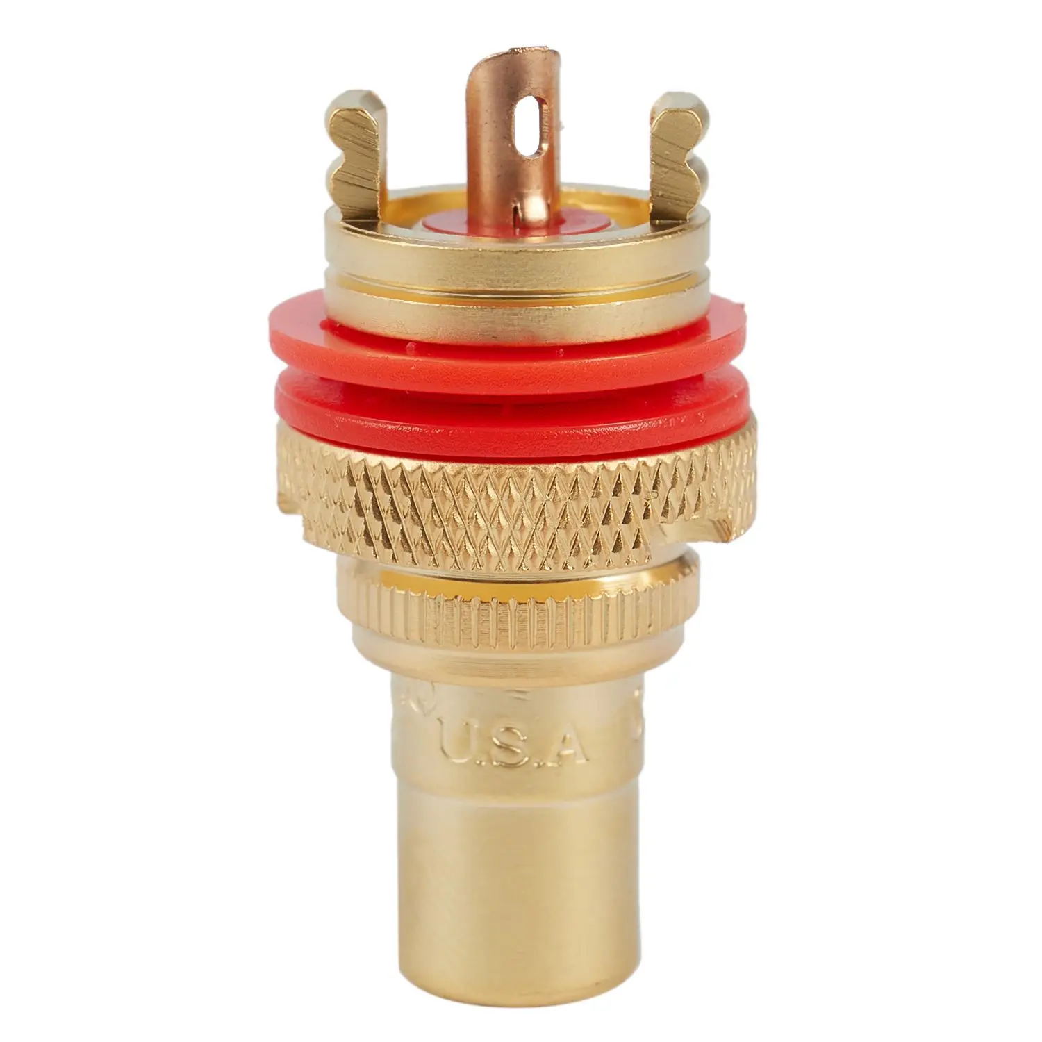 8 × CMC مطلية بالذهب RCA فونو الهيكل المقابس الإناث المهنية أمبير HIFI RCA المقبس مطلية بالذهب لوتس مقعد الإناث