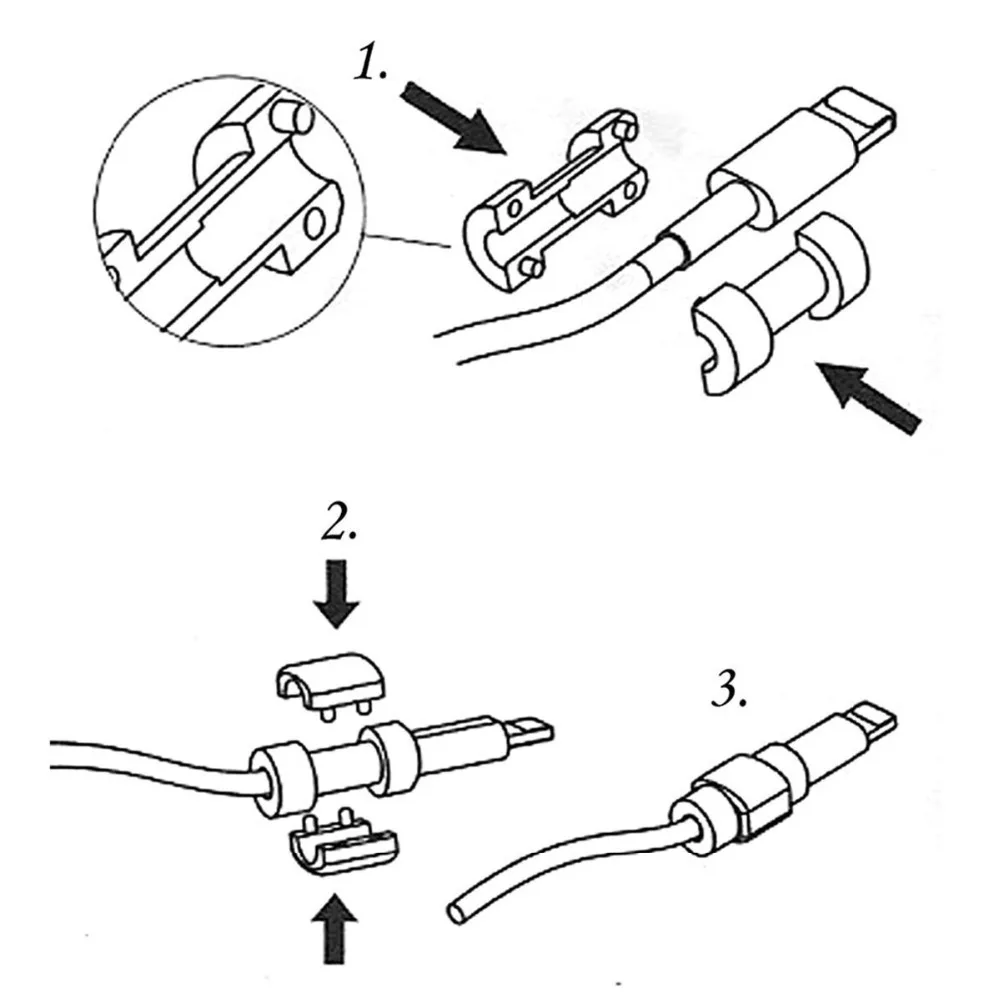 8 가지 색상의 간단한 Quadrate 번개 데이터 케이블 USB 충전 라인 보호기, 애플/아이폰 아이패드 미니 프로 아이팟 아이워치 코드