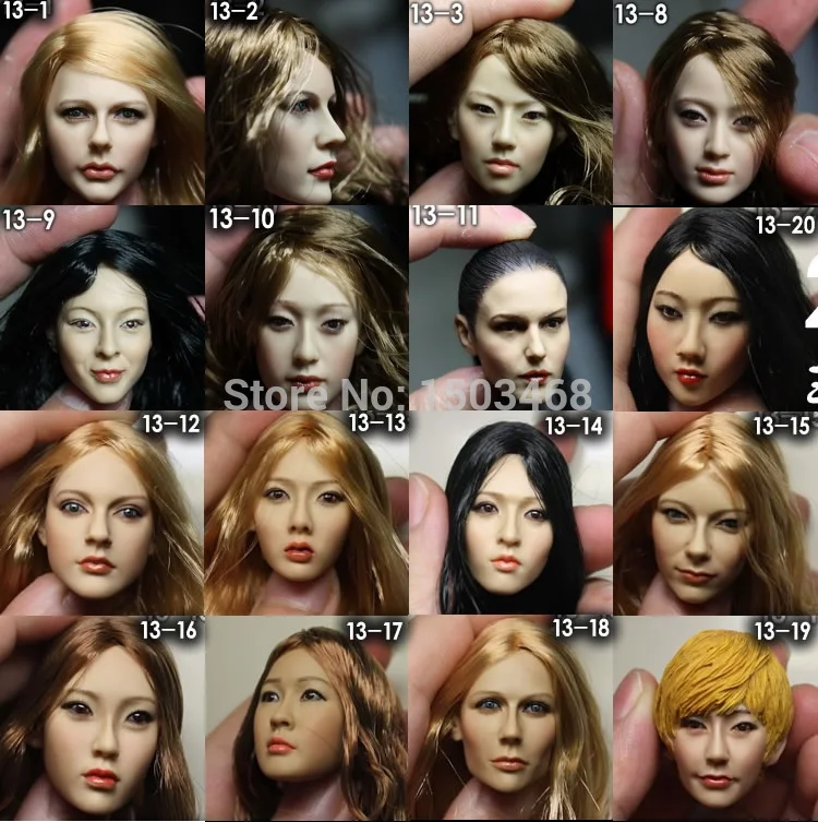 

head carved Gather kumik Exquisite beauty 1/6 12"DIY doll head carved Replaceable accessories Includes only head shape