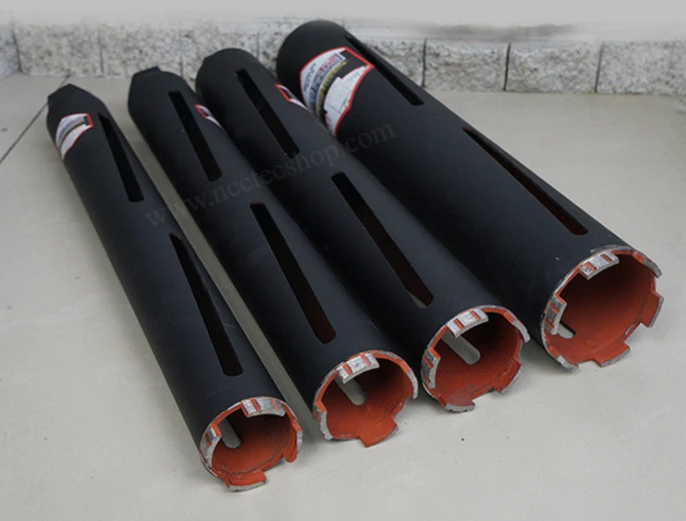 32-120mm*450mm NCCTEC crown Laser Welded diamond DRY drilling bits/1-1/4''-4.7''*18'' Reinforced concrete DRY core drill bits