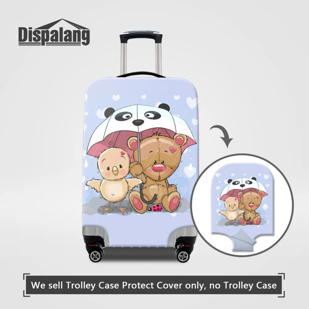 Dispalang Cartoon Bear Elastic Travel Luggage Cover Stretch Suitcase Protective Cover For 18-30 Inch Case Dust Covers Drop Ship