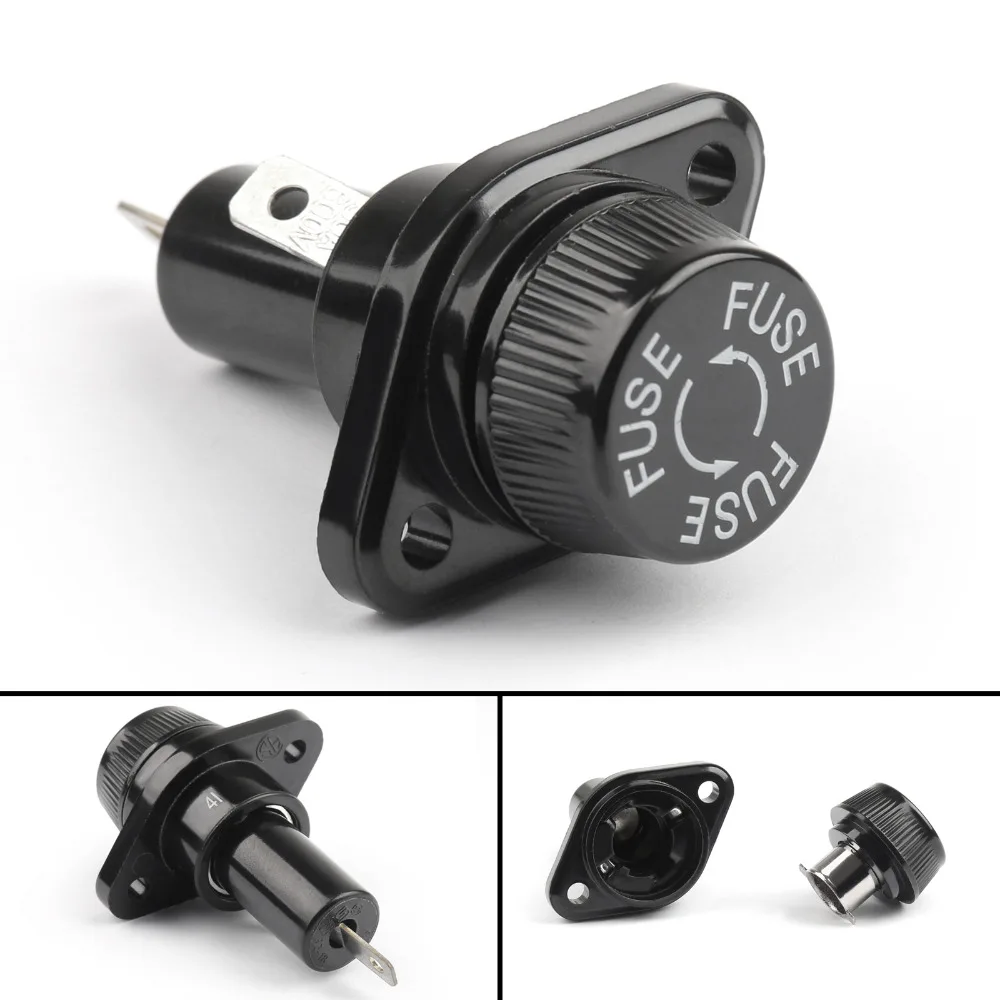 Areyourshop الصمامات SCI R3-18 لوحة جبل الهيكل فيوز حامل ل 10x38 مللي متر الزجاج الصمامات 30A 600V جديد وصول حامل الصمامات #3