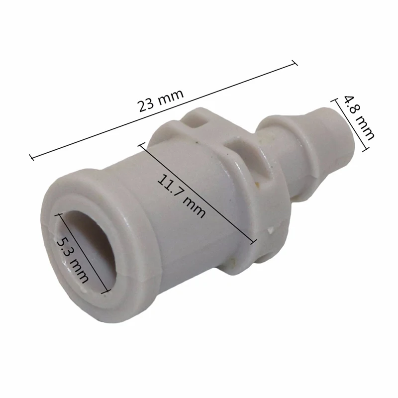 Single Barb Connector for 4/7mm Garden Hose Greenhouse Connection 6 mm Mist Spray Nozzle Water Pipe Connector 50 Pcs