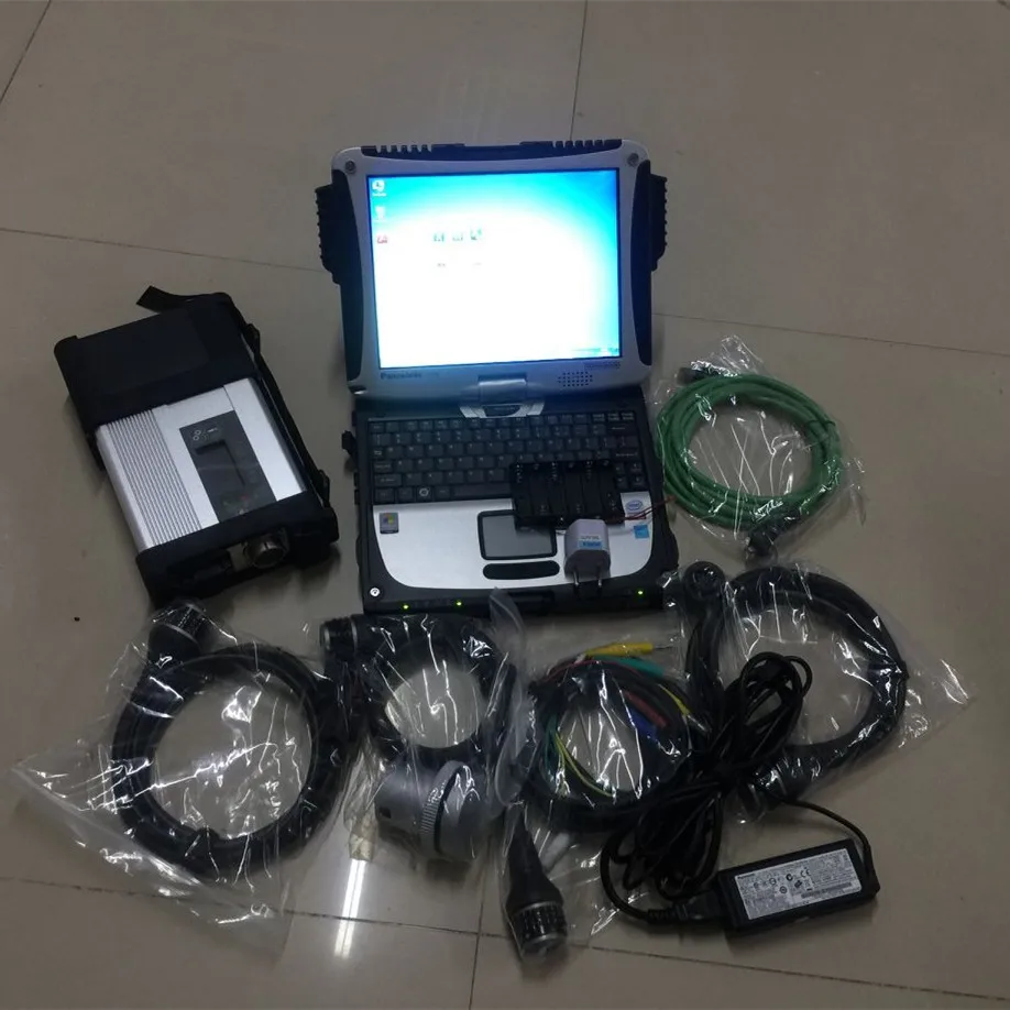 

Mb Star c5 Sd Connect with CF-19 Laptop I5 4G Professional Auto Diagnostic Scanner Software SSD 480GB Full Set