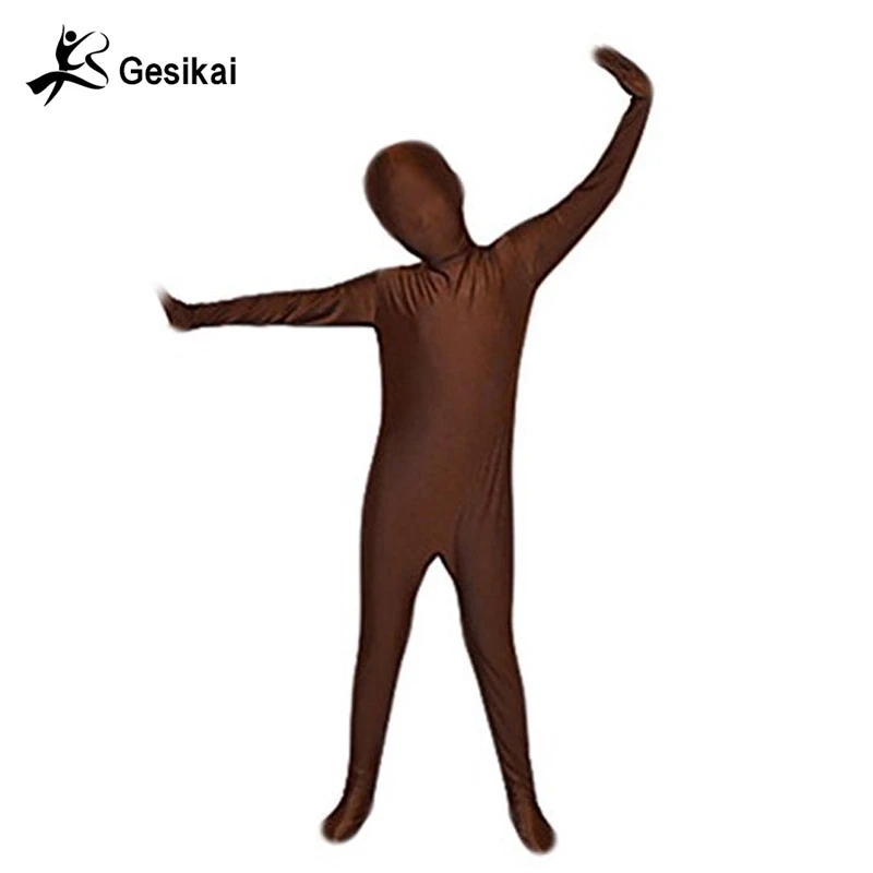 Originele Kids Volledige Bodysuits Zentai Sport Dance Wear Kinderen Jongens Meisjes Gymnastiek Bodysuits Jumpsuit Halloween Kostuums