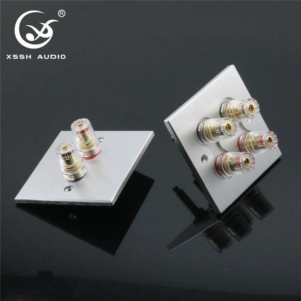 Lautsprecheranschluss XSSH 1 Set Audio Hi-End Vergoldete Verstärker-Buchsen Lange und Kurze Version Inklusive Anschlussklemme und Plattenbuchse – Detail 1