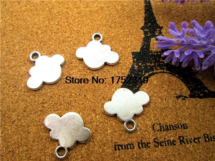 15pcs-- Cloud Charms Antique Tibetan silver Cloud Charms  pendants ,DIY Supplies 13x16mm