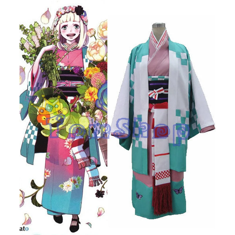 Anime Ao no Exorcist Blue Exorcist Moriyama Shiemi Japanese Kimono Cosplay Uniform Women Halloween Costumes