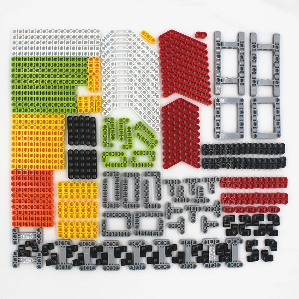 MOC Building Blocks Self-Locking Bricks 229pcs Technical Beam Accessories Package compatible with Lego for Kids Boys Toy