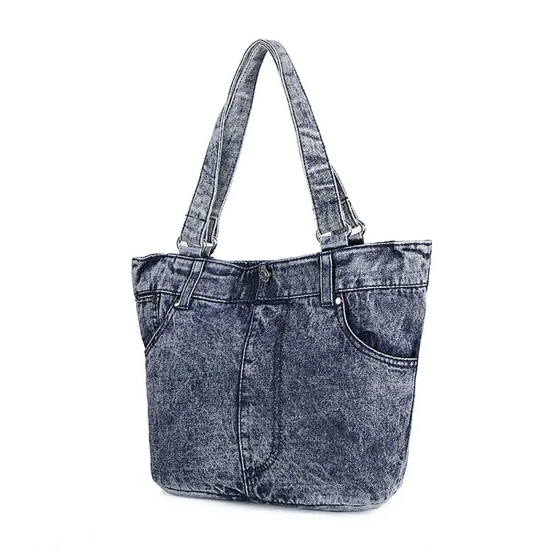 

Fashion Hobos Women Bag Ladies Denim Handbags Spring Casual Tote Jeans Bag Big Shoulder Bags For Women feminina bolsos mujer