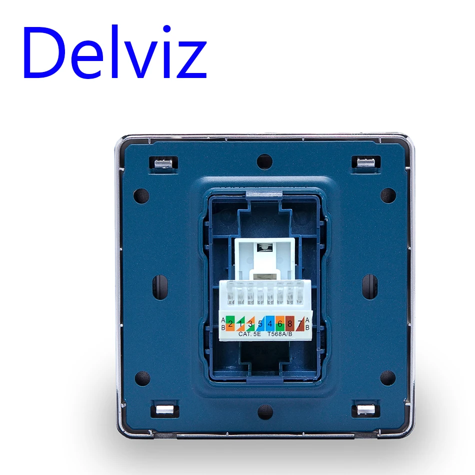 RJ45 Computer Steckdose Panel, CAT5E Netzwerk Modul, Computer verbinden Jack, kristall Glas Panel Kabel netzwerk Interface Outlet