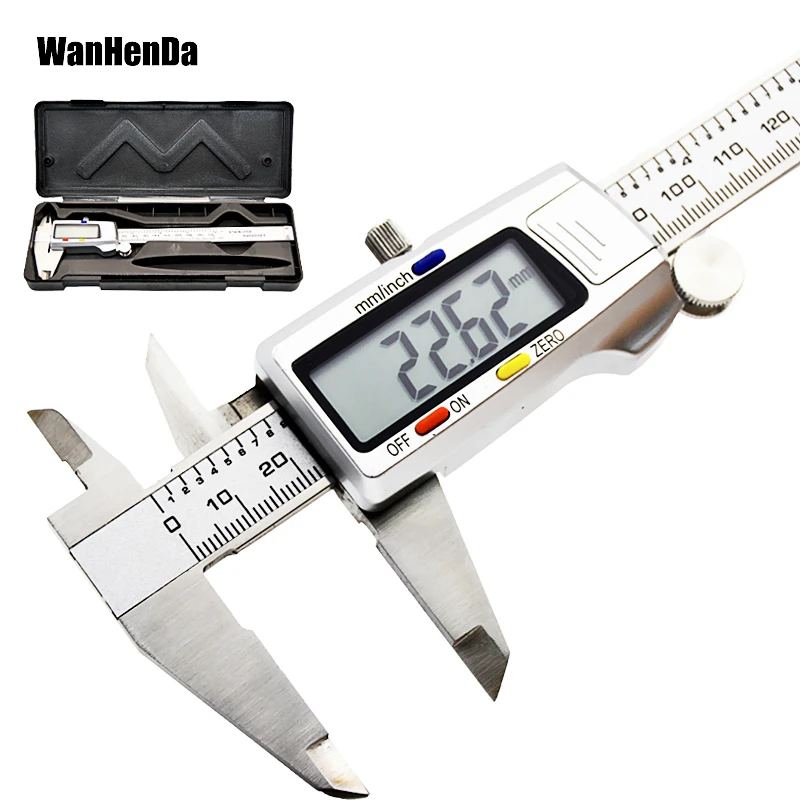 Digital caliper Stainless Steel Electronic Digital Vernier Calipers 6Inch 0-150mm Metal Micrometer Measuring tool caliper Gauges