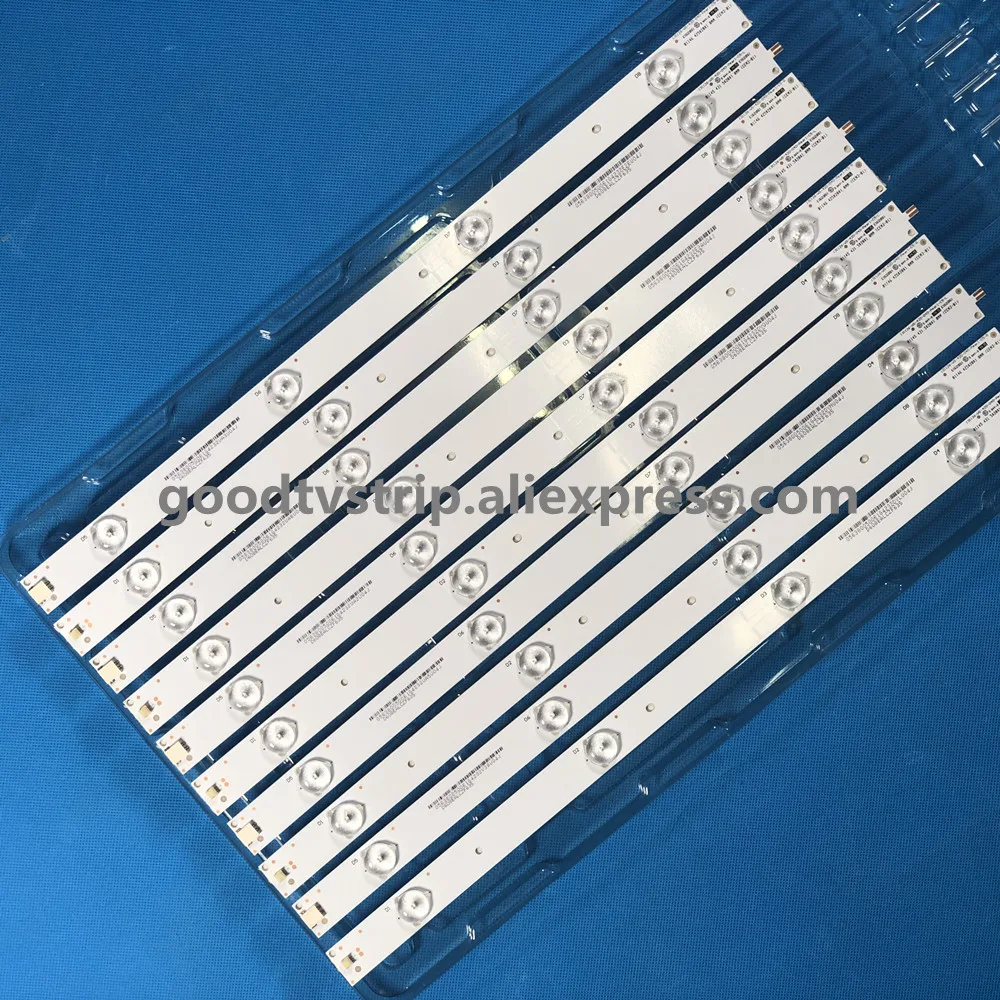 

10pcs LED backlight strip for SV0420A88 TX-42ASR600 REV3 A B 131126-WS-420-040-PEAR1-C5-R/L tx-42as500e V42FWSD01