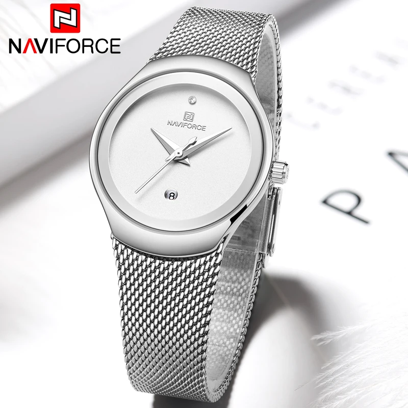 NAVIFORCE Women's Watch Top Luxury Brand Fashion Simple Quartz Female Waterproof Wristwatch Lady Casual Clock Relogio Feminino