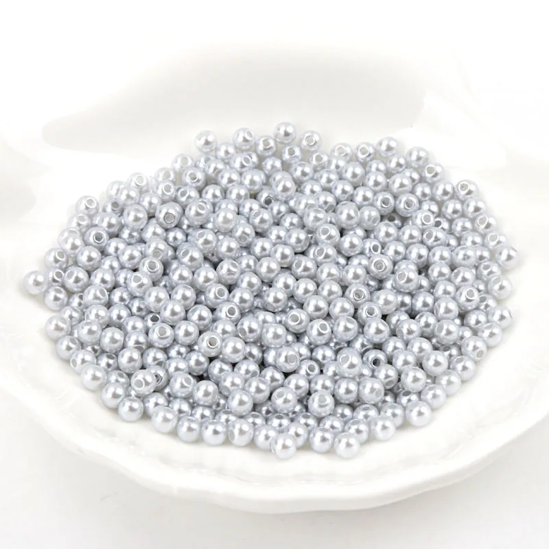 34 colors 4/6/8/10mm Round Imitation ABS Pearl Beads For Jewelry making Craft Scrapbook Decoration DIY Sewing Craft Supplies