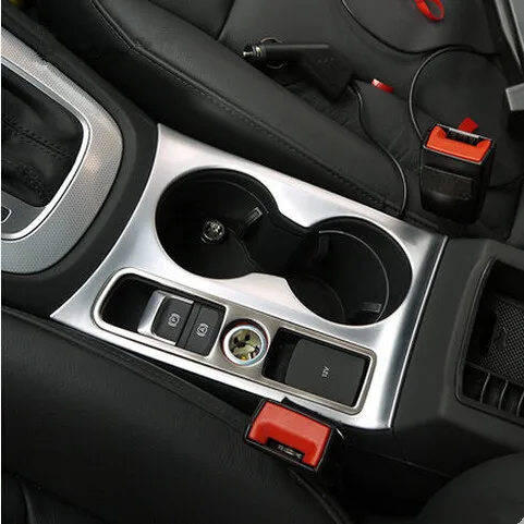 

Docolors Car Styling Water Cup Holder Panel Decoration Frame Cover Trim Sticker Decoration auto Accessories case For Audi Q3