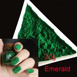 20g/bag x 3D Emerald Flocking Manicure Velvet Powder Villus Powder for Nail Glitter Art Wholesale 2408