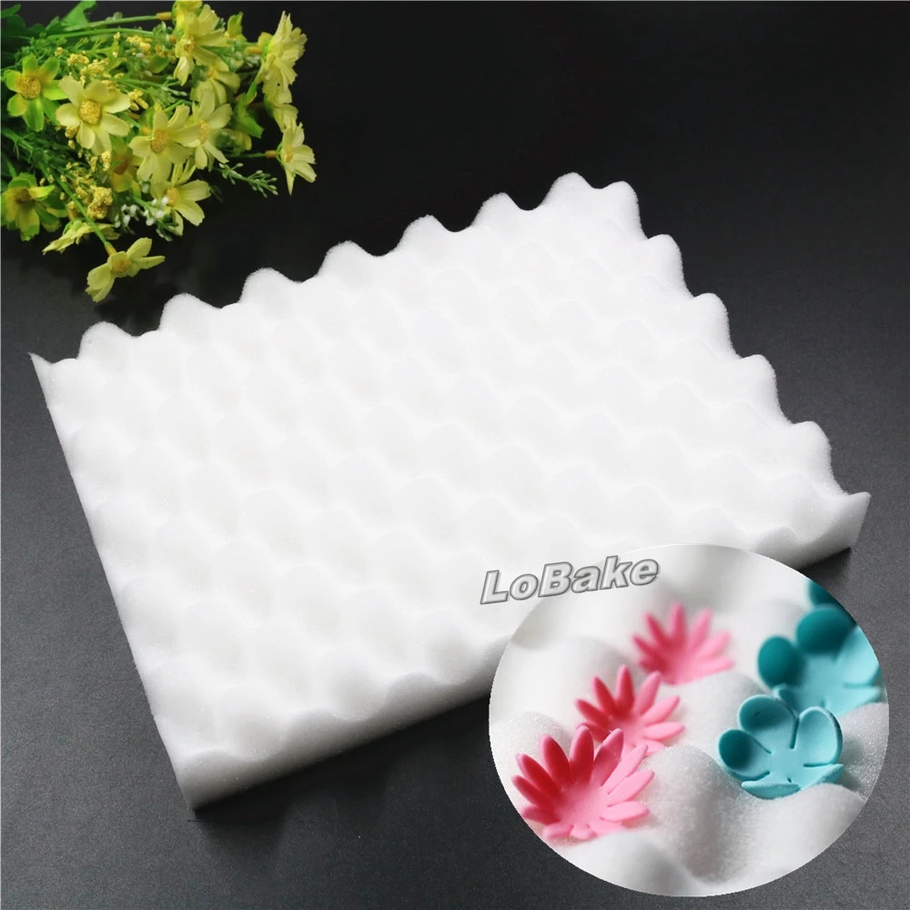 

(2 шт./лот) Новый губчатый резиновый материал 25*19 см, подставка для украшения сахарной помадки, кондитерский коврик для «сделай сам», инструменты для украшения тортов
