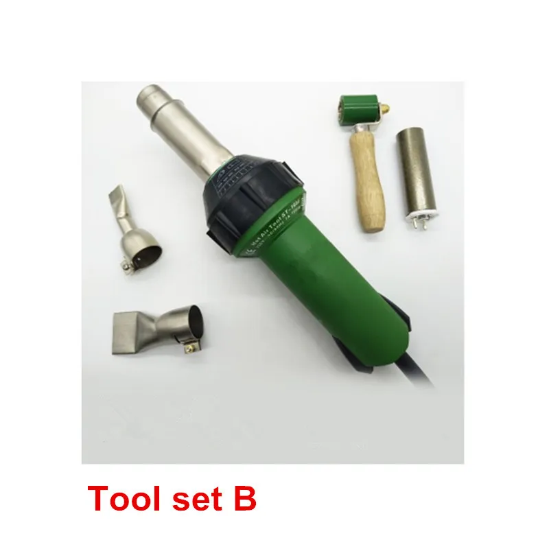 Free Shipping 1600W Plastic Hot Air Welding Gun with Accessories for Welder machine