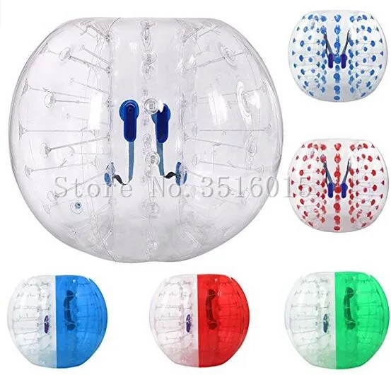 Free Shipping 1.5M Inflatable Bumper Ball 25.6 in Diameter Bubble Soccer Ball Transparent Material Human Knocker Ball for Adults