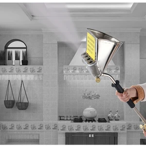 Deckenputzzementpistole, Luftkoffer Mörtelsprühgerät, Gips Trichter 10 Hauptverkaufsdecke Malerei Pistole - №5