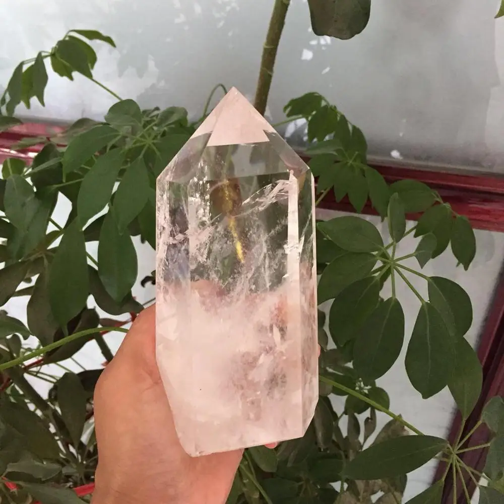 

about 900g superior 100% natural clear rock quartz Crystal gemstone point metaphysicial chakra lucid stone for home decor