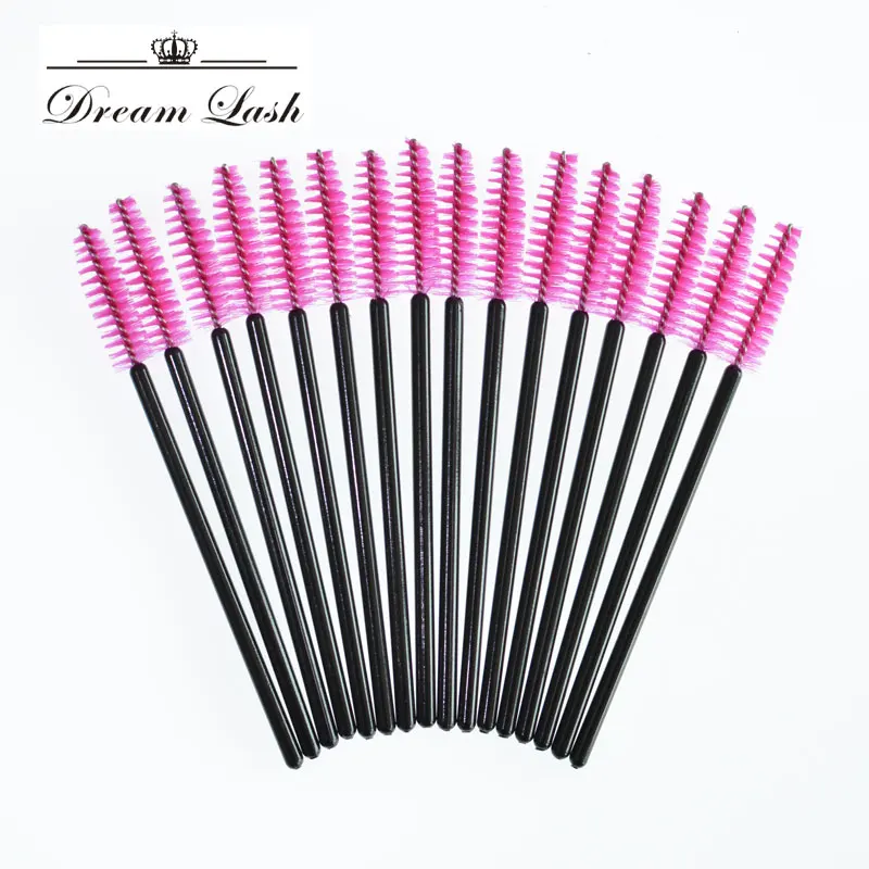 Baguettes de Mascara pour extensions de cils, pinceaux colorés, jetables, Mini brosse, bobines, outil de maquillage