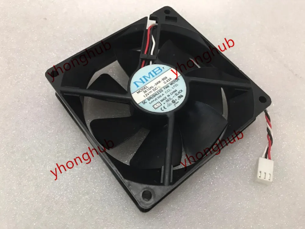 

NMB-MAT 3610KL-04W-B59 L57 DC 12V 0.43A 92X92X25mm Server Cooling Fan