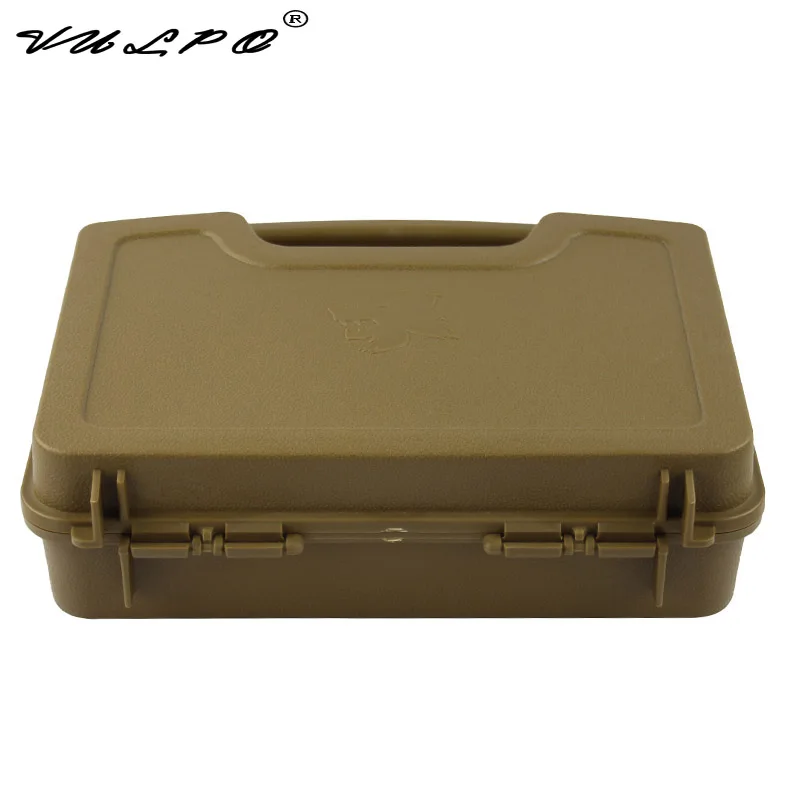 VULPO ABS Pistol Case Tactical Hard Pistol Case Gun Case Padded Foam Lining for Hunting Airsoft Boxs