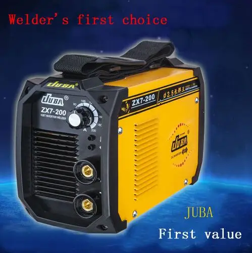 Wholesale JUBA Welder IGBT Portable Welding Inverter MMA ARC ZX7-200 Welding Machine With Electrode Holder And Earth Clamp