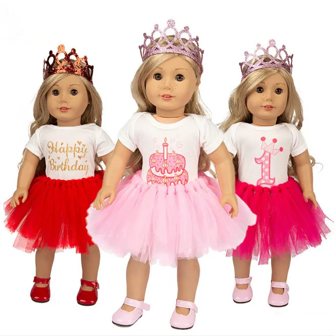 

New Brithday dress fits for American girl 18" american girl doll alexander doll best gift