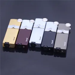 Boutique cylinder metal Windproof Jet Butane Torch Turbo Straight Cigarette cigar pipe Inflatable gas Lighter Accessories