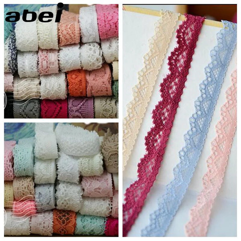 10-15mm 20 m/lot elastyczna wstążka z koronki do bielizny odzież DIY Stretch koronki wykończeniowe ręcznie szyć Patchwork akcesoria odzieżowe