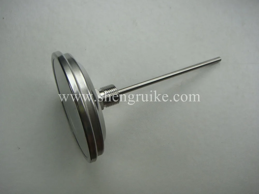 0-300C Bimetal  thermometer, Back Connection SS304 material,  short delivery