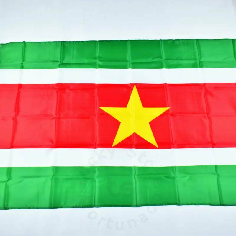 Surinam 90*150cm Suriname flag Banner  Hanging  Surinam National flag  for meet,Parade,party.Hanging,decoration