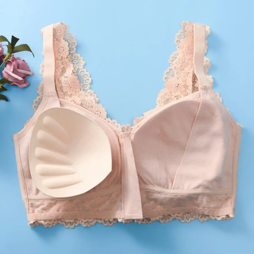 Silicone Breast Bra Skin color Mastectomy Bra with Pocket and Artificial Spiral Fake Breast Form Prosthesis for women Cancer