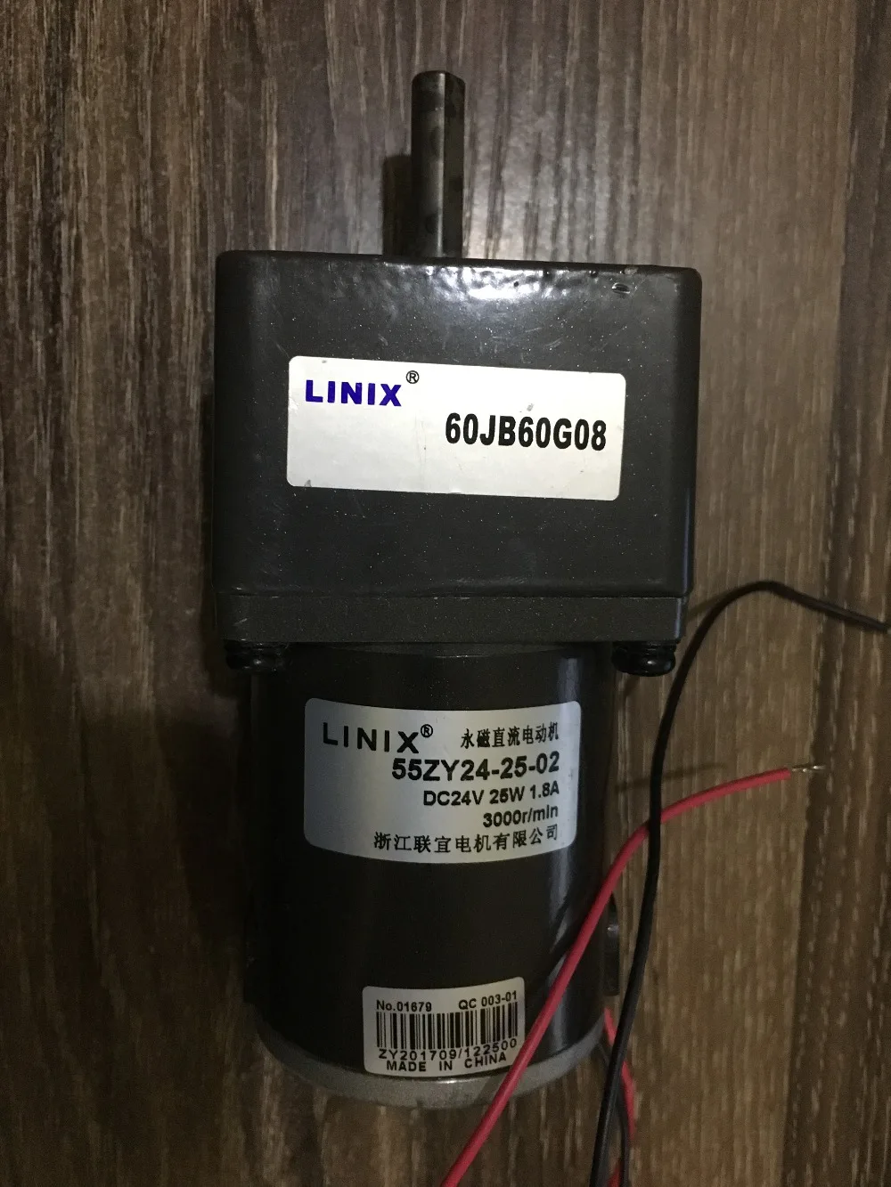 

60jb50G08 Deceleration 60jb100G08 LINIX DC Gear Motor 55ZY24-25-02 60jb60g08 60jb75G08 60jb120G08 60jb150G08 DC24V