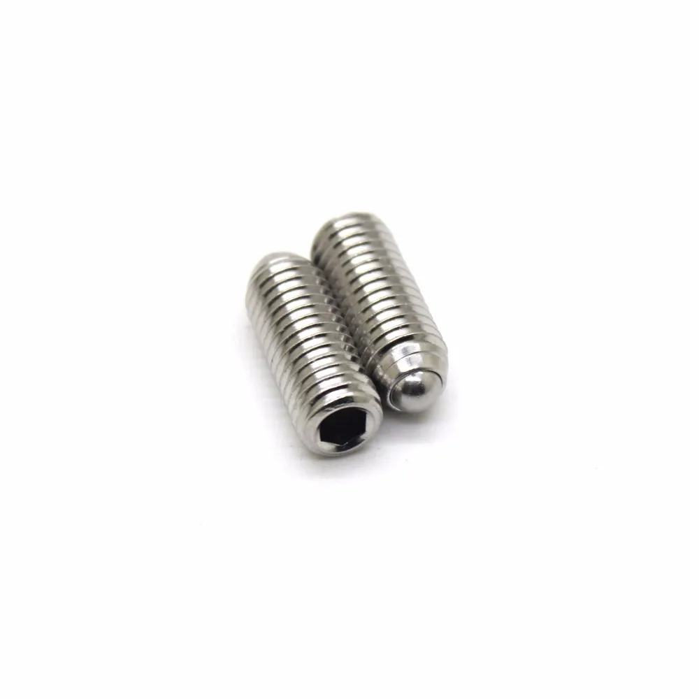 1pcs M8*12/16/20/25/30 304 stainless steel wave beads positioning beads marbles Boyjazz ball screws tight spring ball plunger