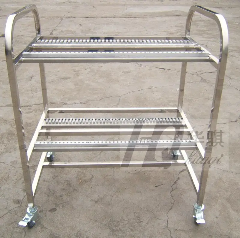 Feeder Trolley for Msr Panasonic Chip Mounter Feeder Racks Storage Cart 40*2PCS 2 Layers SMT spare parts