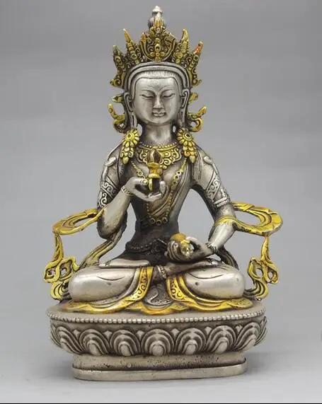 

Collection white copper King kong Buddha crafts statue