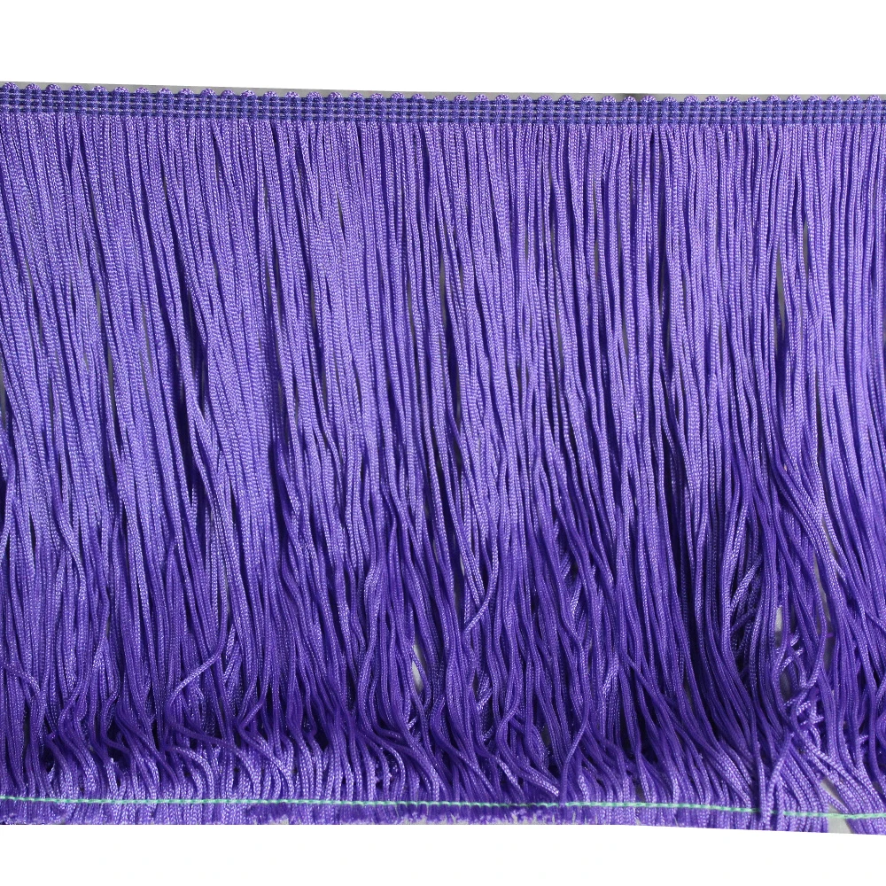 1 Yd Latin Fringe Tassel Shiny TuTu Dance Trimming Bright Fluro Fringe Lace Nylon Thick Heavy 18-20CM Long