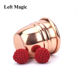 Super Copper Chop Cup (Diamter 7cm) - Magic Tricks Cup And Balls Close Up Magic Props High Quality Magnetic Magic Trick