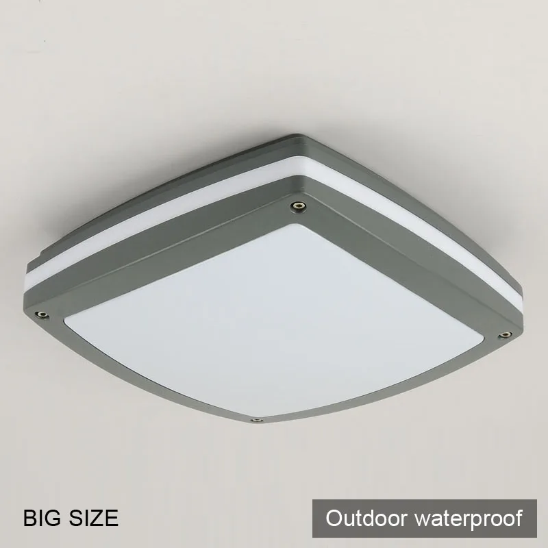 

2 pieces post modern waterproof 30W LED ceiling light lamp square outdoor LED wall roof light