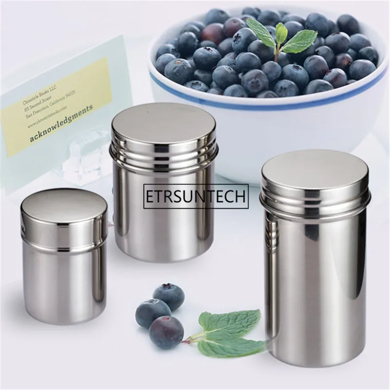 20Pcs/Lot High-quality Storage Bottles & Jars 304 stainless steel sealed Cans Portable Storage Tank Milk Tea Cans Seasoning Jar