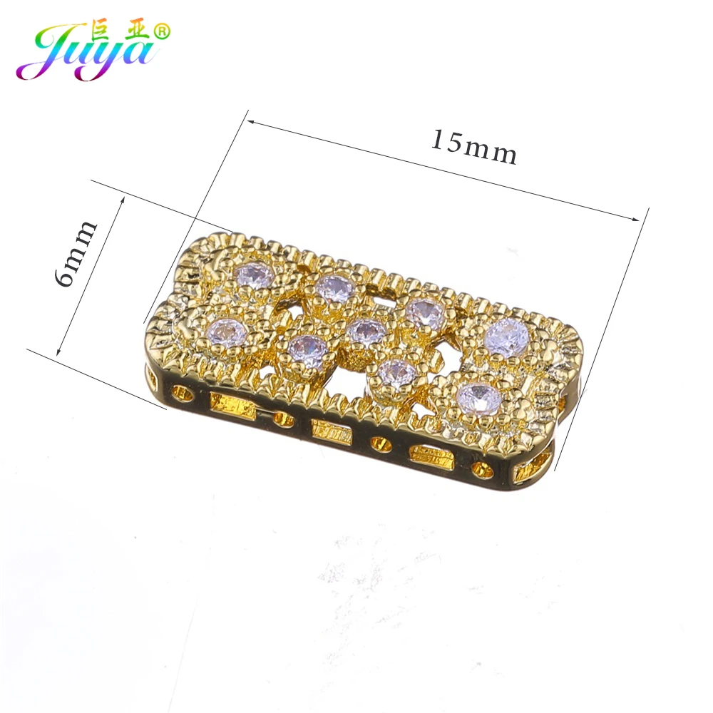 Beading Jewelry Findings Supplies Hollow Metal Spacer Charm Connectors Accessories For Women Natural Stone Pearls Jewelry Making