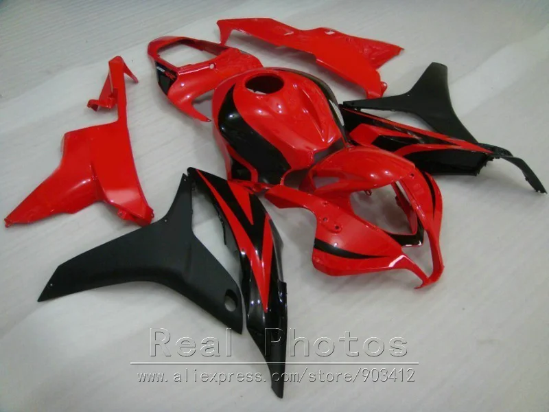 Injection molding for Honda fairing kit CBR600RR 2007 2008 red black fairings set 07 08 CBR 600RR TP03