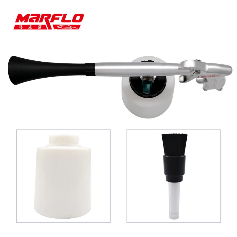 Marflo Tornado Limpeza Arma, Ferramenta Interior do carro, Lança De Espuma De Neve, Forjar Alu Corpo, Alta Qualidade