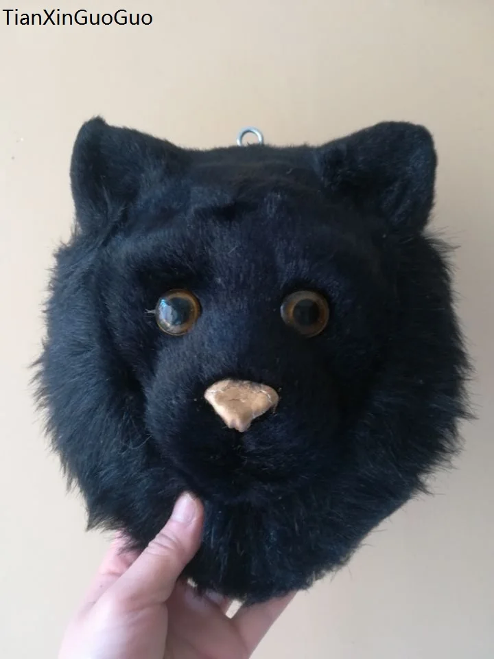 simulation black bear head hard model plastic&furs about 26x22cm wall pandent prop,bar, home decoration toy gift s2141